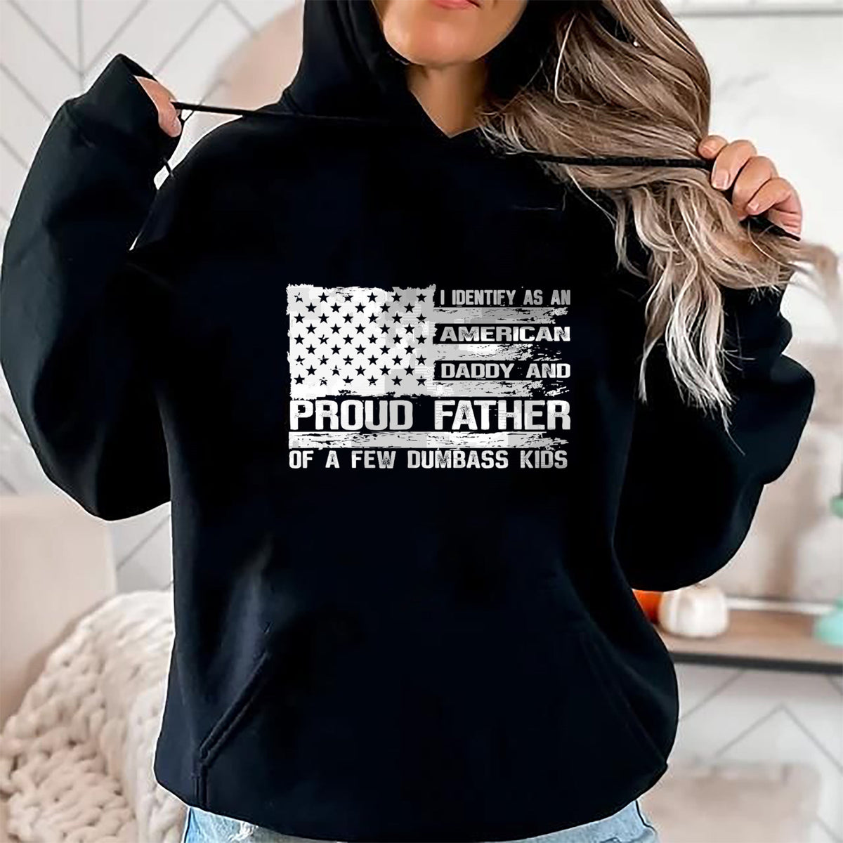 Gift for Dad Shirt, Funny Dad Unisex T-Shirt/Hoodie/Sweatshirt HLT00 – Proud Father of A Few Dumbass Kids Team Daddy Father_s Day T-Shirt