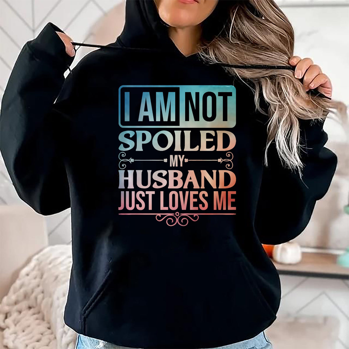 Best Wife Shirt, Wife and Husband Unisex T-Shirt/Hoodie/Sweatshirt HLT00 - Gift for wife T shirt, spoiled wife   Funny Spoiled Wife Art For Women Girls Husband Spoiled Wife Pr (25)