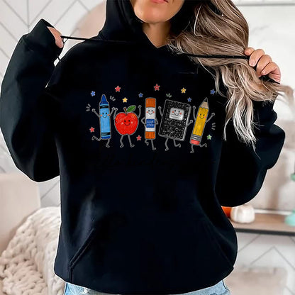 Best Teacher Shirt, Funny Teacher UnisexT-Shirt/Hoodie/Sweatshirt HLT00 - Back to School Teachers Doodles Crayon Hello Kindergarten T-Shirt