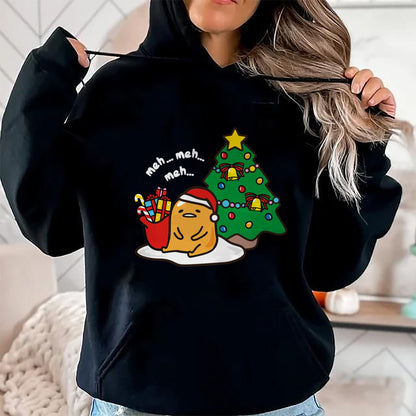 Gudetama Christmas Tree Hoodie Sweatshirt Pullover Hoodie - Christmas Unisex T-Shirt/Hoodie/Sweatshirt - HNDS00