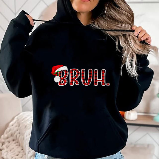 Bruh Funny Christmas Plaid Teens Boys Kids Xmas Pajamas T-Shirt - Christmas Unisex T-Shirt/Hoodie/Sweatshirt - HNDS00