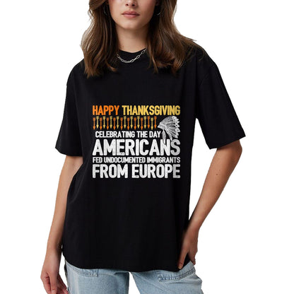 Native American T-Shirts, Vintage Native American Unisex T-Shirt/Hoodie/Sweatshirt HLT00 - Indigenous People Thanksgiving - American Immigrant T-Shirt