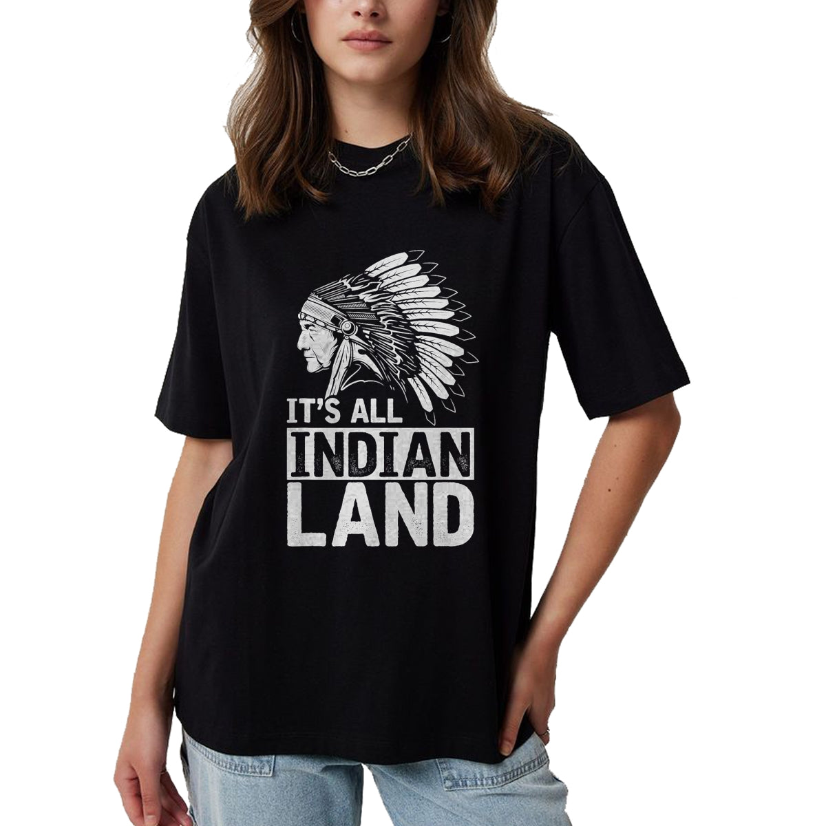 Native American T-Shirts, Vintage Native American Unisex T-Shirt/Hoodie/Sweatshirt HLT00 - Headdress Indian Land American Heritage Native American T-Shirt (1)