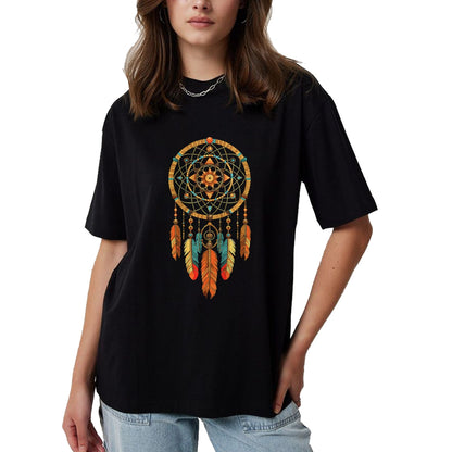 Native American T-Shirts, Vintage Native American Unisex T-Shirt/Hoodie/Sweatshirt HLT00 - Dream Catcher Native American Tribal T-Shirt (1)