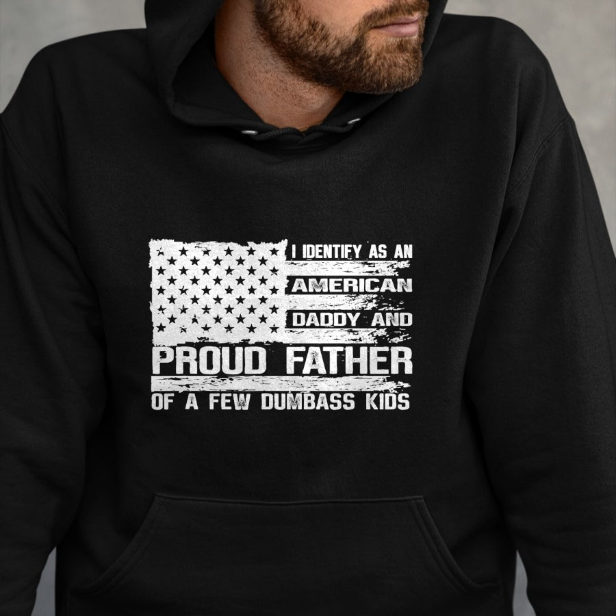 Gift for Dad Shirt, Funny Dad Unisex T-Shirt/Hoodie/Sweatshirt HLT00 – Proud Father of A Few Dumbass Kids Team Daddy Father_s Day T-Shirt