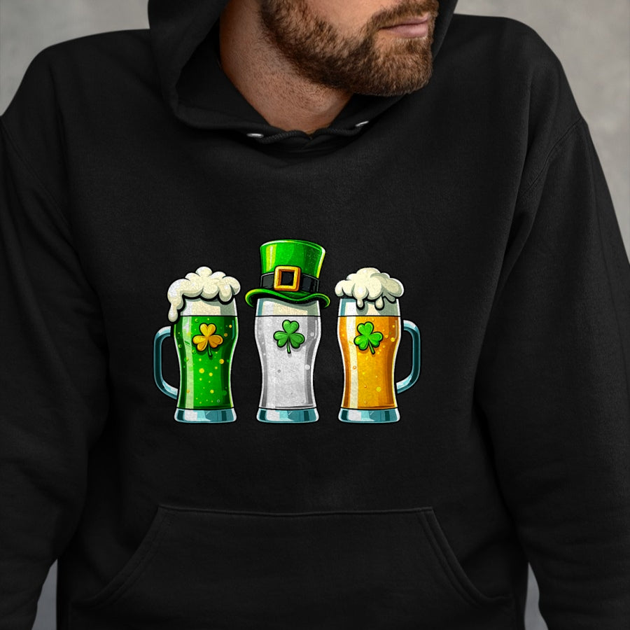 Patrick Day Shirts for Family, Funny Patrick Day shirts, st patrick's day Unisex T-Shirt/Hoodie/Sweatshirt HLT00 - St Patrick Day Irish Ireland Flag Green Beer Lover Men Women T-Shirt