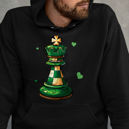 Patrick Day Shirts for Family, Funny Patrick Day shirts, st patrick's day Unisex T-Shirt/Hoodie/Sweatshirt HLT00 - Chess Funny St. Patrick Day Lucky Irish Shamrock Player T-Shirt