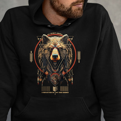 Native American T-Shirts, Vintage Native American Unisex T-Shirt/Hoodie/Sweatshirt HLT00 - Bear Native American Mountain Forest Wildlife Bears Lover