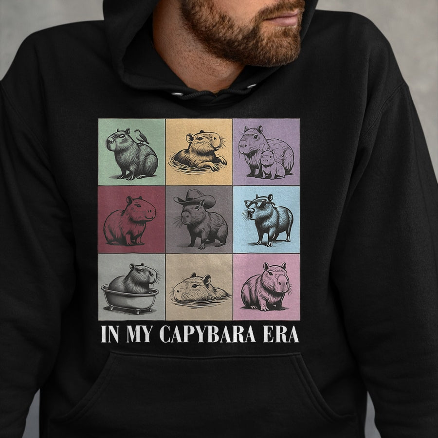 Cute Capybara Shirt, Funny Capybara Unisex T-Shirt/Hoodie/Sweatshirt HLT00 - Cute Capybara Lover In My Capybara Era Gift For Boys Girls T-Shirt