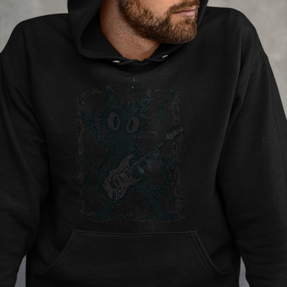Guitar Lover Shirt, Funny Guitar UnisexT-Shirt/Hoodie/Sweatshirt HLT00 - Cat Playing Guitar Rock Star Rock N Roll Y2k Men Women Kids T-Shirt