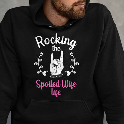 Best Wife Shirt, Wife and Husband Unisex T-Shirt/Hoodie/Sweatshirt HLT00 - Gift for wife T shirt, spoiled wife   Funny Spoiled Wife Art For Women Husband Spoiled Wife Life Pre (5)
