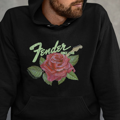 Guitar Lover Shirt, Funny Guitar UnisexT-Shirt/Hoodie/Sweatshirt HLT00 - Fender Rose Guitar Classic Vintage Style T-Shirt