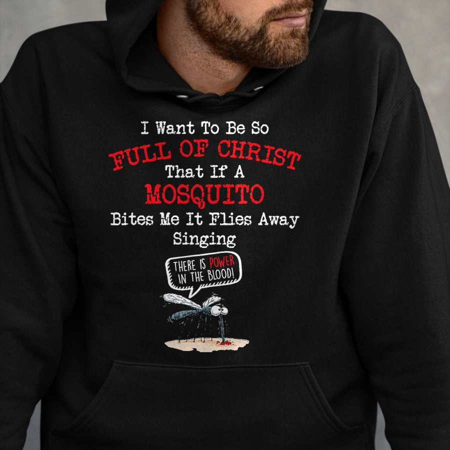 Christian Tee, Christian Faith Unisex T-Shirt/Hoodie/Sweatshirt HLT00 - Mosquito Joke Funny Christian Bible Jesus Christ T-Shirt