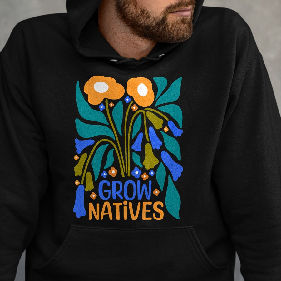 Native American T-Shirts, Vintage Native American Unisex T-Shirt/Hoodie/Sweatshirt HLT00 - Grow Natives for Gardeners Who Grow Native Plants