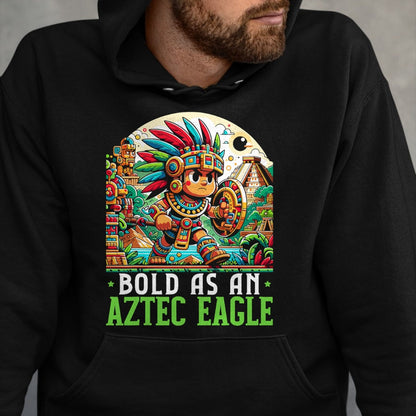 Native American T-Shirts, Vintage Native American Unisex T-Shirt/Hoodie/Sweatshirt HLT00 - Aztec Warrior Mexico Native Mexican Aztec Civilization