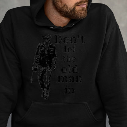 Guitar Lover Shirt, Funny Guitar UnisexT-Shirt/Hoodie/Sweatshirt HLT00 - Don_t let the Old man in Vintage Man Walking with a Guitar T-Shirt