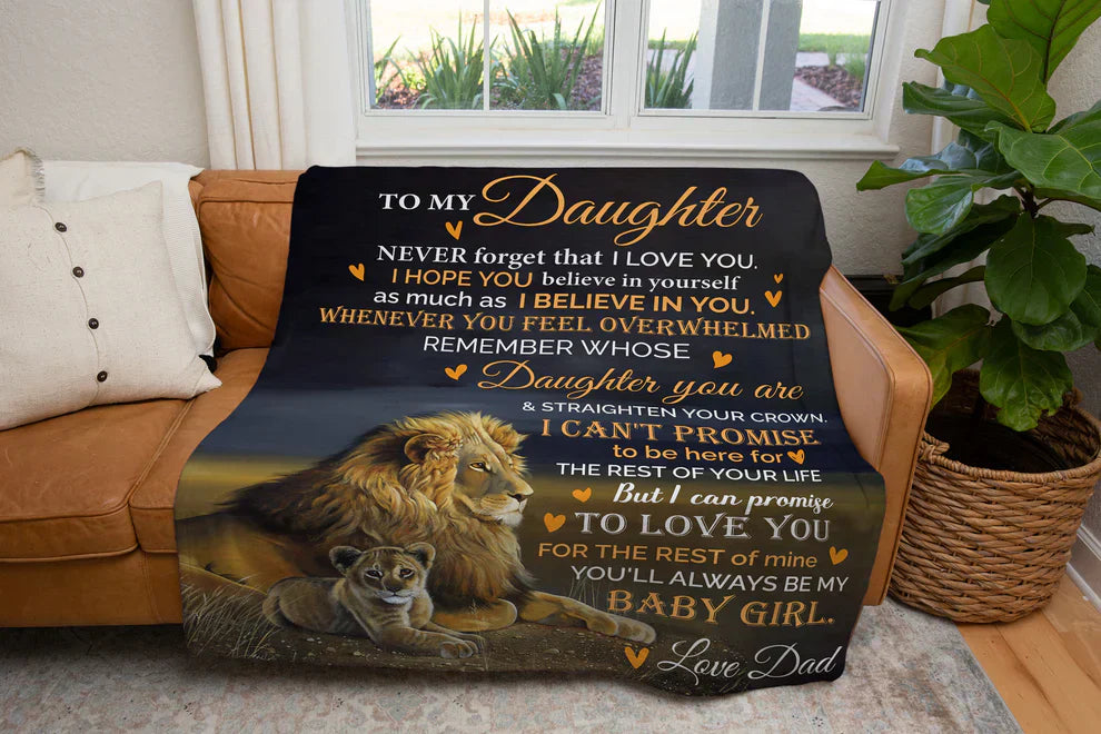 Special Gift For Your Daughter Blanket - From Dad