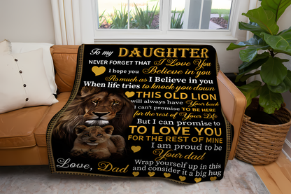 Special Gift For Your Daughter Blanket - From Dad