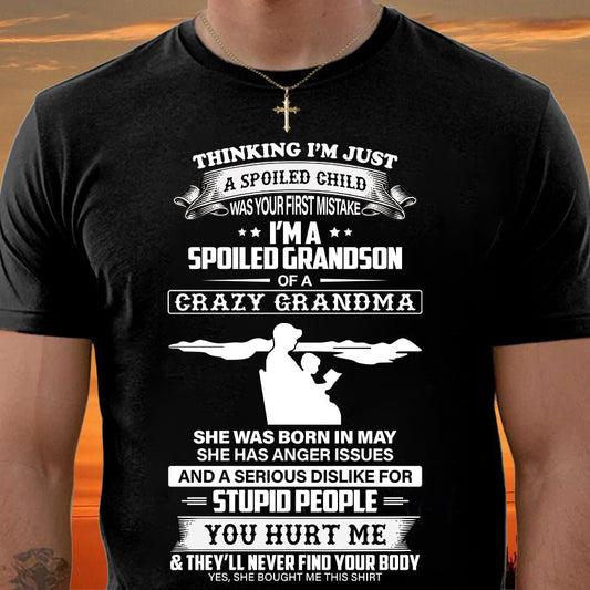 Spoiled by Grandma Shirt May Edition – From Grandma to Grandson HNDS05 (SKU-GMS2-05)