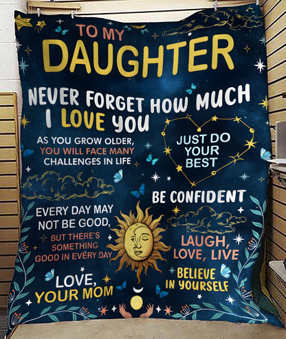 For My Daughter Blanket – Forever Love From Mom (SKUB12-180)