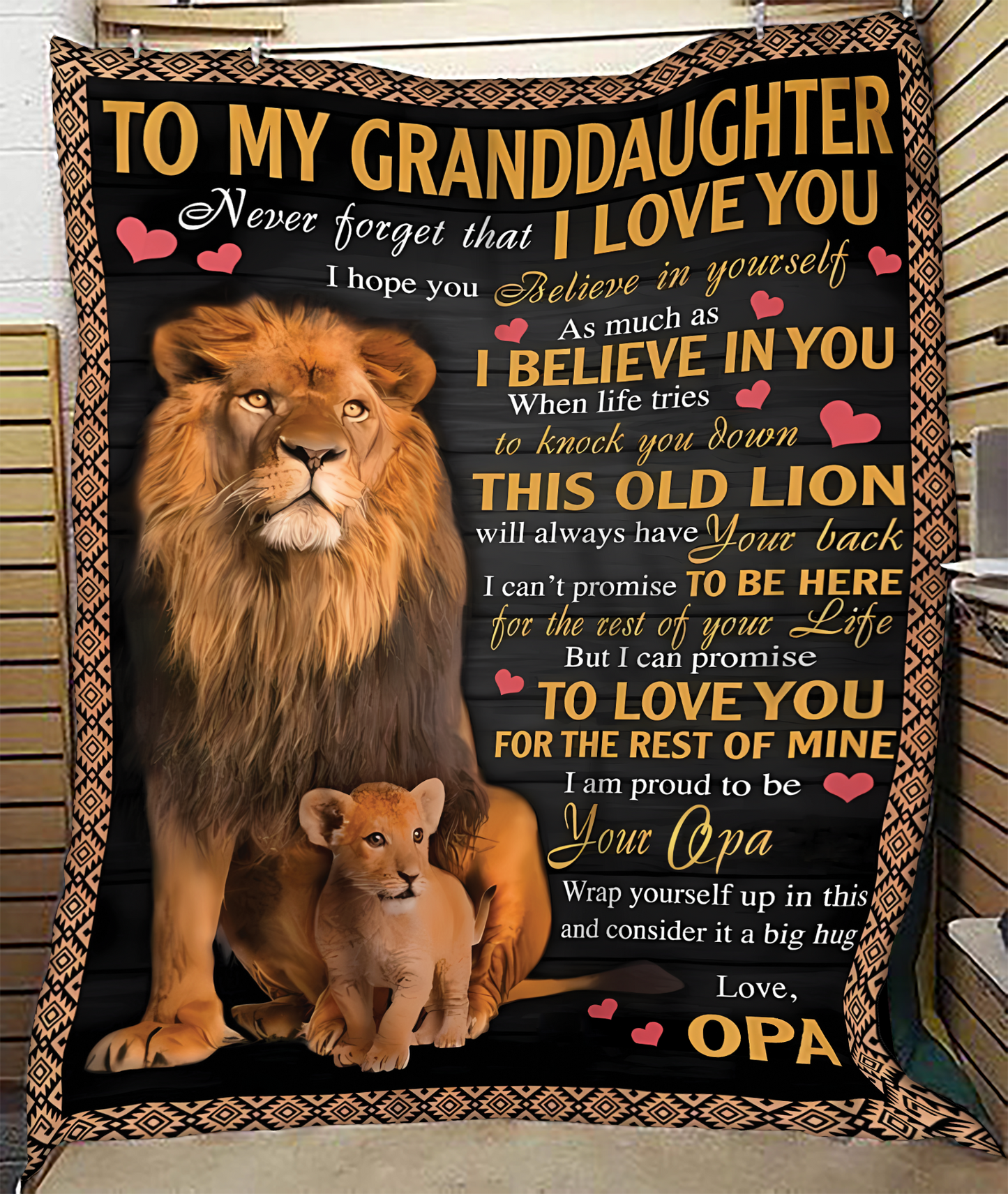 Special Gift For Your Granddaughter Blanket - From OPA (SKUB11-112)