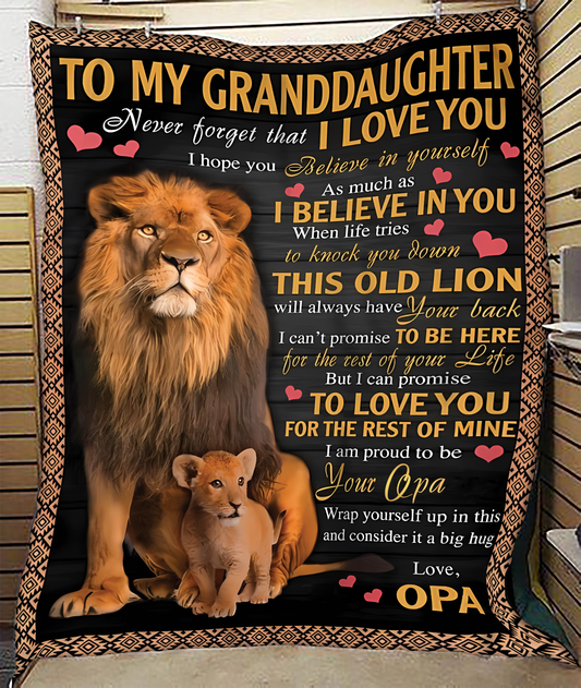Special Gift For Your Granddaughter Blanket - From OPA (SKUB11-112)