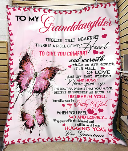 Special Gift for Your Granddaughter - From Grandma Blanket (SKUB12-05)