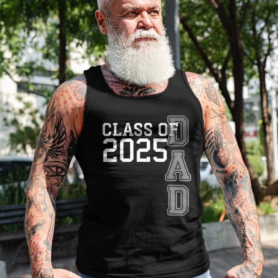 Gift for Dad Shirt, Funny Dad Unisex T-Shirt/Hoodie/Sweatshirt HLT00 – Dad Senior 2025 Proud Dad Of A Class Of 2025 Graduate Father T-Shirt