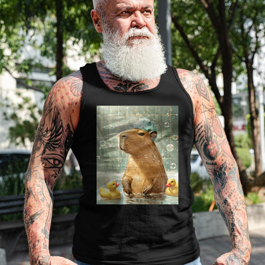 Cute Capybara Shirt, Funny Capybara Unisex T-Shirt/Hoodie/Sweatshirt HLT00 - Funny Graphic Capybara Long Sleeve T-Shirt (18)