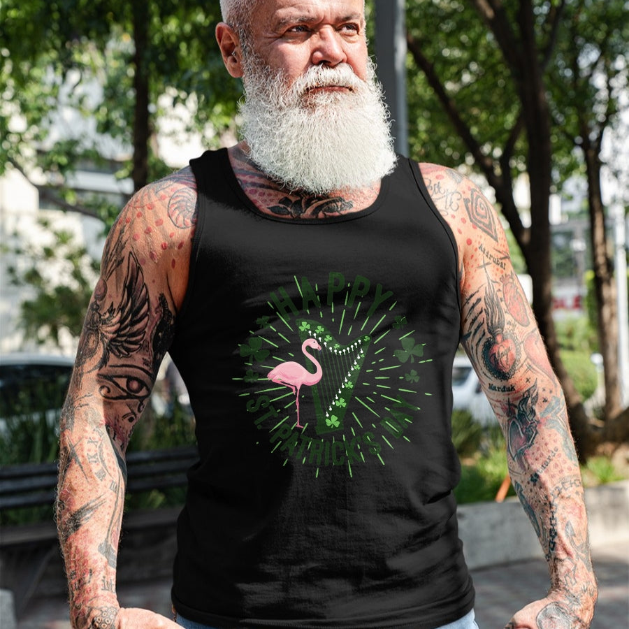 Patrick Day Shirts for Family, Funny Patrick Day shirts, st patrick's day Unisex T-Shirt/Hoodie/Sweatshirt HLT00 - Irish Flamingo Green Saint Patrick Day Lucky st pattys Party T-Shirt