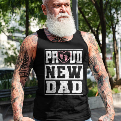 Gift for Dad Shirt, Funny Dad Unisex T-Shirt/Hoodie/Sweatshirt HLT00 – Proud New Dad Girl Baby Announcement Father_s Day T-Shirt
