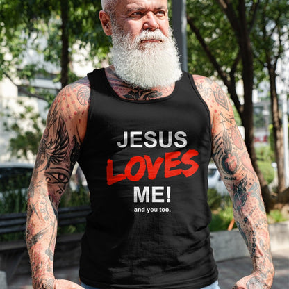 Christian Tee, Christian Faith Unisex T-Shirt/Hoodie/Sweatshirt HLT00 - Jesus Loves Me - And You Too For Faith Christian Religion T-Shirt (1)