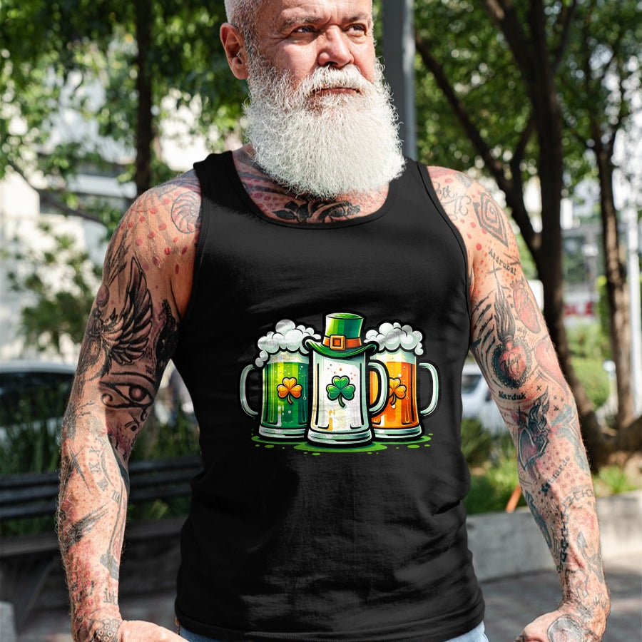 Patrick Day Shirts for Family, Funny Patrick Day shirts, st patrick's day Unisex T-Shirt/Hoodie/Sweatshirt HLT00 - St. Patrick Day Irish Ireland Flag Green Beer Lover T-Shirt