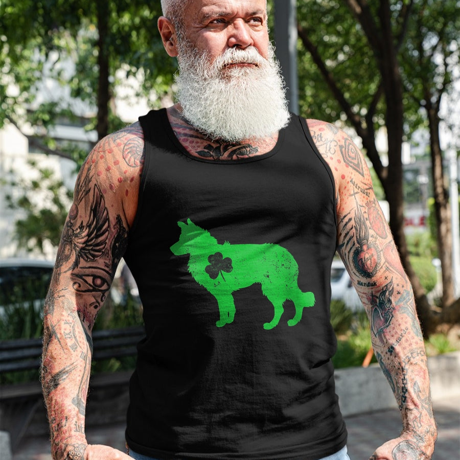 Patrick Day Shirts for Family, Funny Patrick Day shirts, st patrick's day Unisex T-Shirt/Hoodie/Sweatshirt HLT00 - Womens border collie Irish Clover St Patrick Day Leprechaun Dog V-Neck T-Shirt