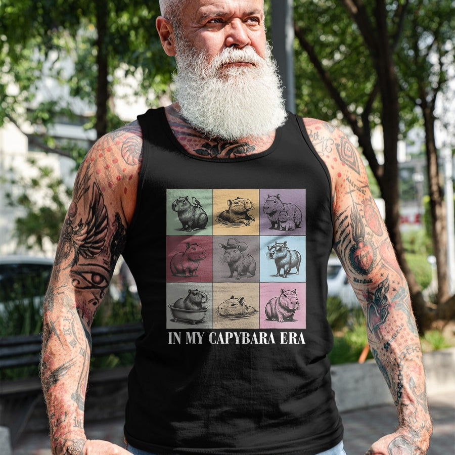 Cute Capybara Shirt, Funny Capybara Unisex T-Shirt/Hoodie/Sweatshirt HLT00 - Cute Capybara Lover In My Capybara Era Gift For Boys Girls T-Shirt