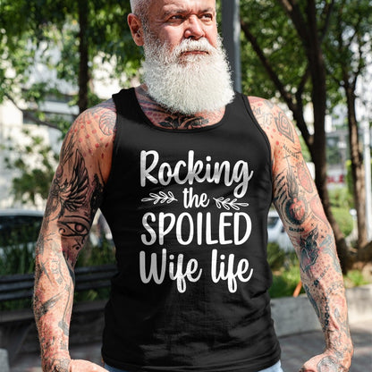 Best Wife Shirt, Wife and Husband Unisex T-Shirt/Hoodie/Sweatshirt HLT00 - Gift for wife T shirt, spoiled wife   Funny Spoiled Wife Art For Women Girls Husband Spoiled Wife Pu (1)