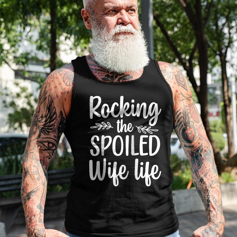 Best Wife Shirt, Wife and Husband Unisex T-Shirt/Hoodie/Sweatshirt HLT00 - Gift for wife T shirt, spoiled wife   Funny Spoiled Wife Art For Women Girls Husband Spoiled Wife Ra (12)