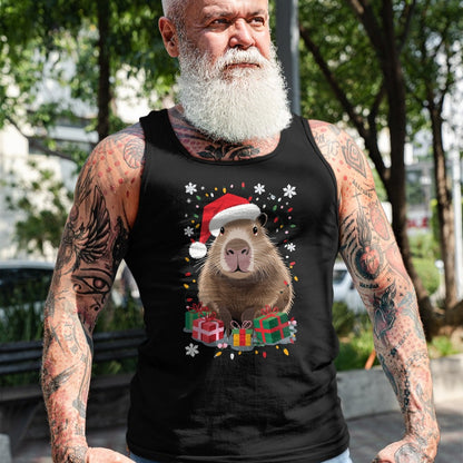Cute Capybara Shirt, Funny Capybara Unisex T-Shirt/Hoodie/Sweatshirt HLT00 - Capybara Christmas Long Sleeve T-Shirt (5)