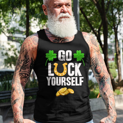 Patrick Day Shirts for Family, Funny Patrick Day shirts, st patrick's day Unisex T-Shirt/Hoodie/Sweatshirt HLT00 - Go Luck Yourself T-Shirt St Patrick Day 2022 Shirt Idea T-Shirt
