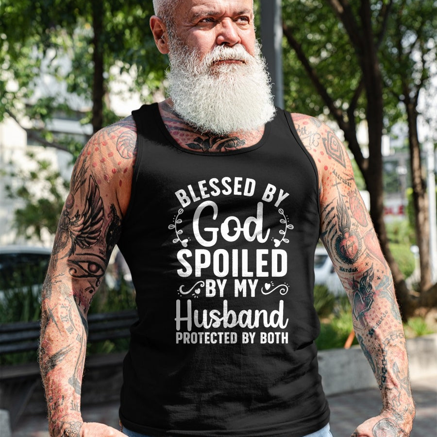 Best Wife Shirt, Wife and Husband Unisex T-Shirt/Hoodie/Sweatshirt HLT00 - Gift for wife T shirt, spoiled wife   Funny Spoiled Wife Art For Women Girls Husband Spoiled Wife Pr (14)