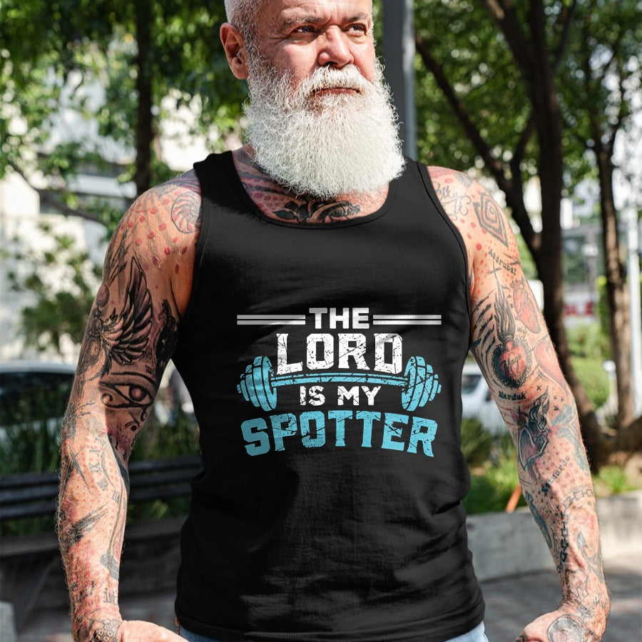 Christian Tee, Christian Faith Unisex T-Shirt/Hoodie/Sweatshirt HLT00 - Jesus Workout Shirt Jesus is my Spotter Christian Gym T-Shirt