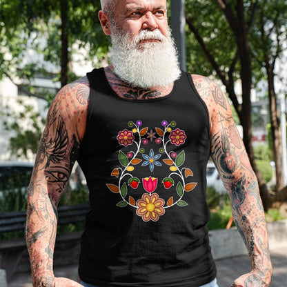 Native American T-Shirts, Vintage Native American Unisex T-Shirt/Hoodie/Sweatshirt HLT00 - Ojibwe Floral Native Wild Flowers Indigenous Cute Botanical (1)