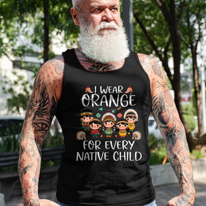 Native American T-Shirts, Vintage Native American Unisex T-Shirt/Hoodie/Sweatshirt HLT00 - Wear orange for every American native Indian children