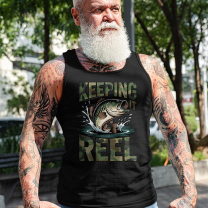 Funny Fishing Shirt, Gift For Fishing Lover Unisex T-Shirt/Hoodie/Sweatshirt HLT00 - Youth Camo Fishing Bass Fish Keeping It Reel Funny Fishing T-Shirt