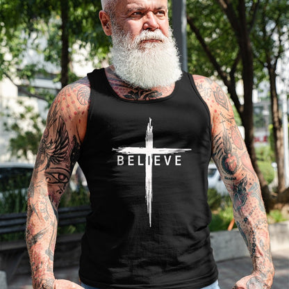 Christian Tee, Christian Faith Unisex T-Shirt/Hoodie/Sweatshirt HLT00 -  Believe Christian Cross Jesus Christ Christians Men Women T-Shirt