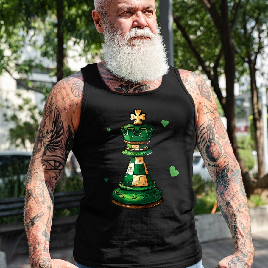 Patrick Day Shirts for Family, Funny Patrick Day shirts, st patrick's day Unisex T-Shirt/Hoodie/Sweatshirt HLT00 - Chess Funny St. Patrick Day Lucky Irish Shamrock Player T-Shirt