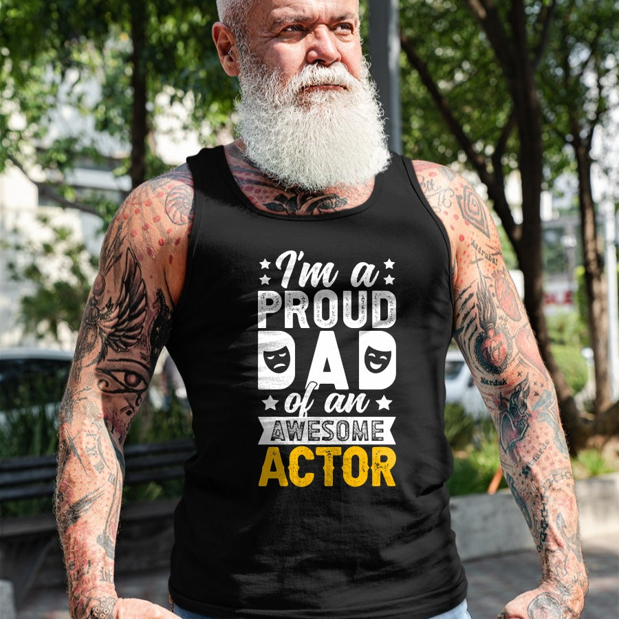 Gift for Dad Shirt, Funny Dad Unisex T-Shirt/Hoodie/Sweatshirt HLT00 – Proud Theatre Actor Dad Theatre Dad Theatre Father Long Sleeve T-Shirt