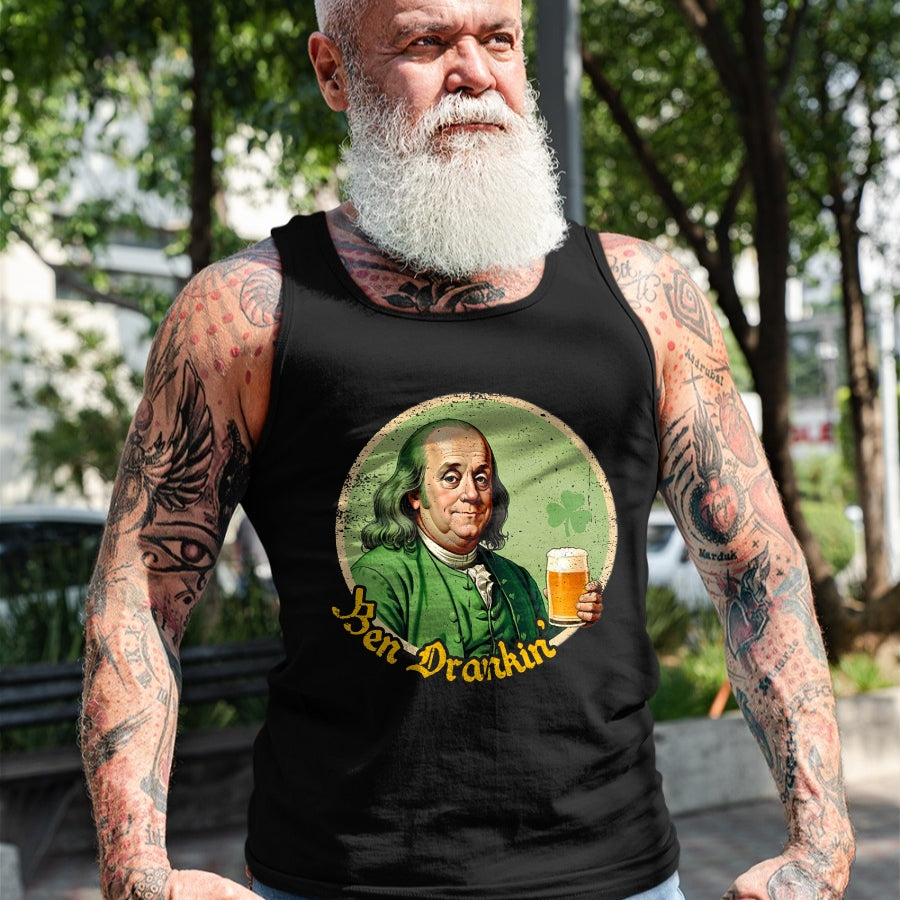 Patrick Day Shirts for Family, Funny Patrick Day shirts, st patrick's day Unisex T-Shirt/Hoodie/Sweatshirt HLT00 - Ben Drankin Shenanigan Clover Irish Shamrock St Patrick Day T-Shirt