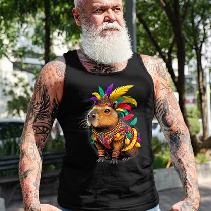 Cute Capybara Shirt, Funny Capybara Unisex T-Shirt/Hoodie/Sweatshirt HLT00 - Funny Capybara Carnival Dress Brazil Heritage Latina T-Shirt