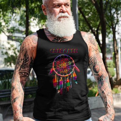 Native American T-Shirts, Vintage Native American Unisex T-Shirt/Hoodie/Sweatshirt HLT00 - Cherokee Native American Indian Colorful Dreamcatcher Tribal